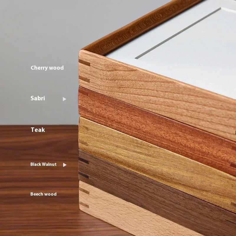 Moktan Sabai Solid Wood Photo Frame | Mortise Tenon Handcrafted Display for Photos & Home Décor