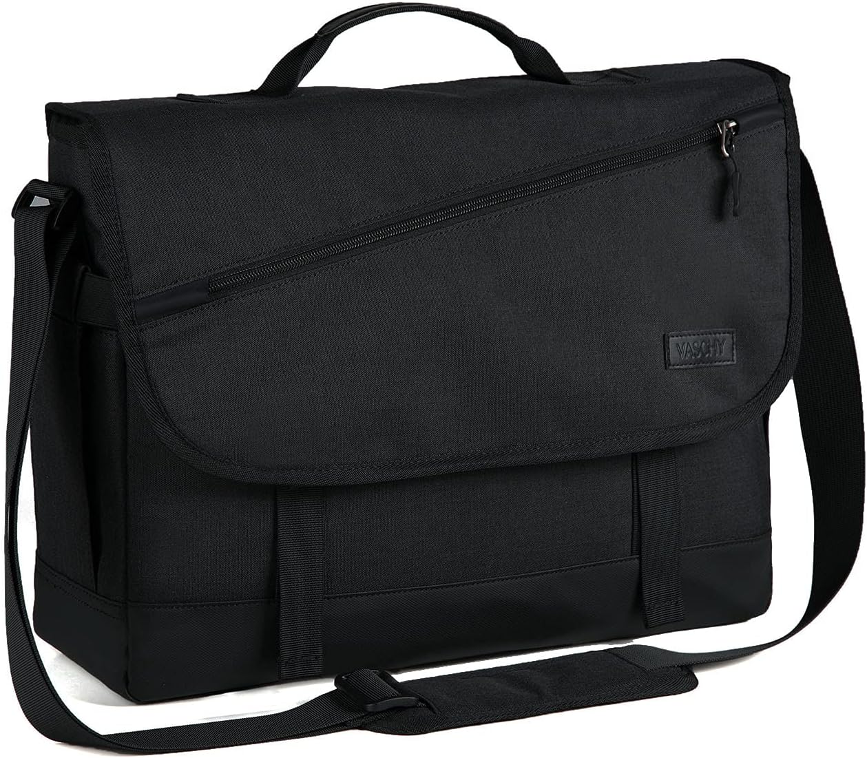 Moktan Sabai Water Resistant Laptop Messenger Bag 17 Inch Work Shoulder Bag Black