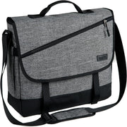 Moktan Sabai Water Resistant Laptop Messenger Bag 17 Inch Work Shoulder Bag Grey