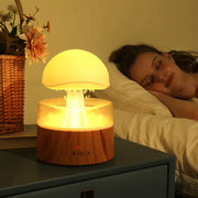 Moktan Sabai Mushroom Cloud Rain Humidifier with LED Night Light Quiet Diffuser
