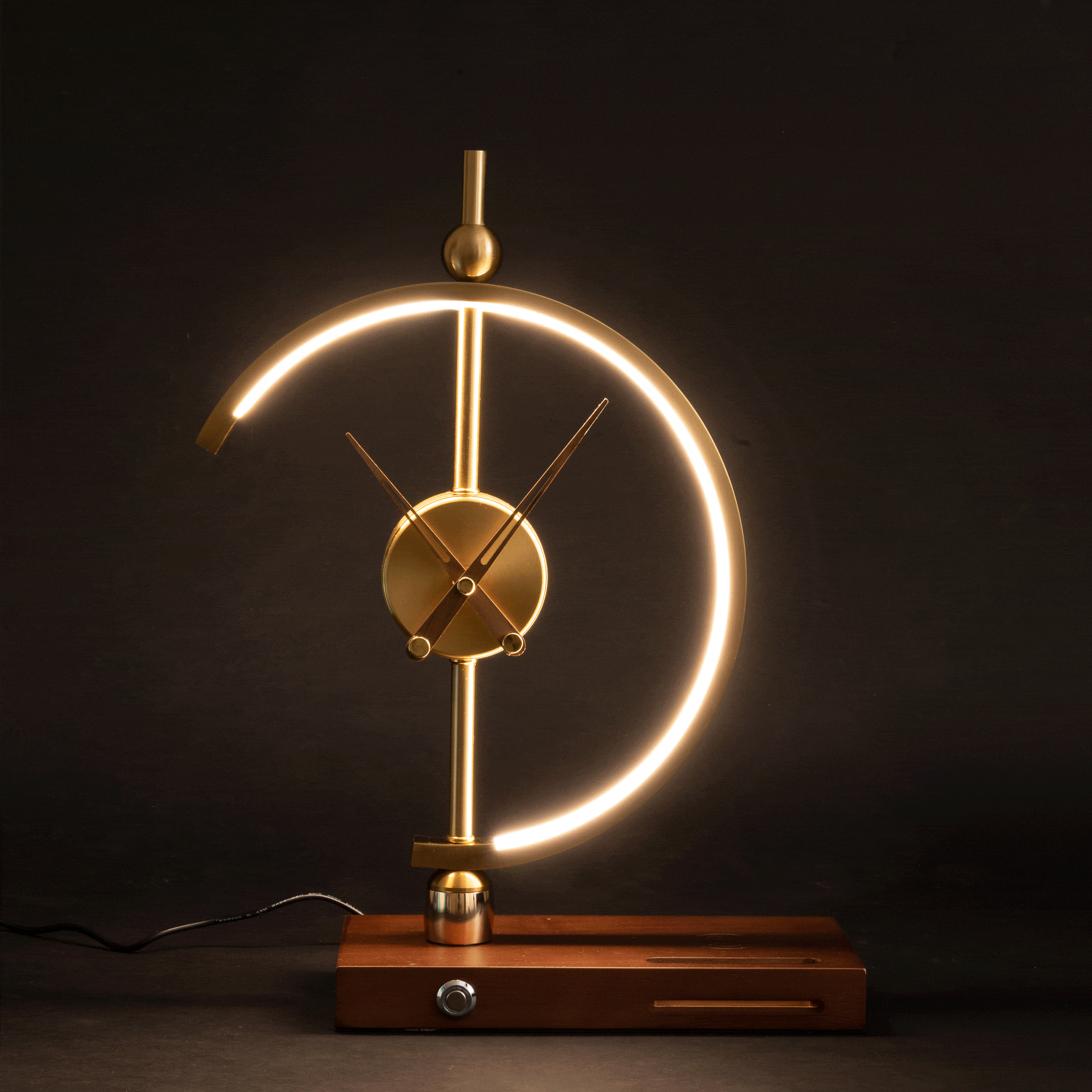 Moktan Sabai NagoyaLight LED Table Lamp – Wireless Charging Clock Dimmable Desk Lamp