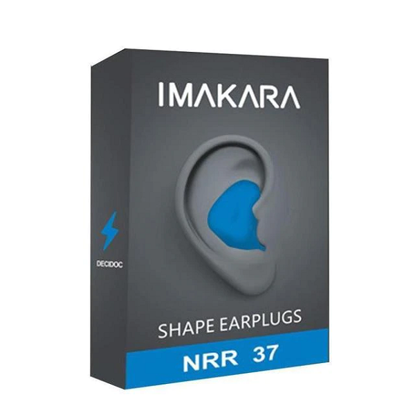 Moktan Sabai Waterproof Moldable Earplugs for Sleeping Swimming Noise Cancelling Blue