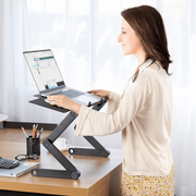 Moktan Sabai 360° Adjustable Ergonomic Laptop Stand Aluminum Foldable Desk Stand with Mouse Pad