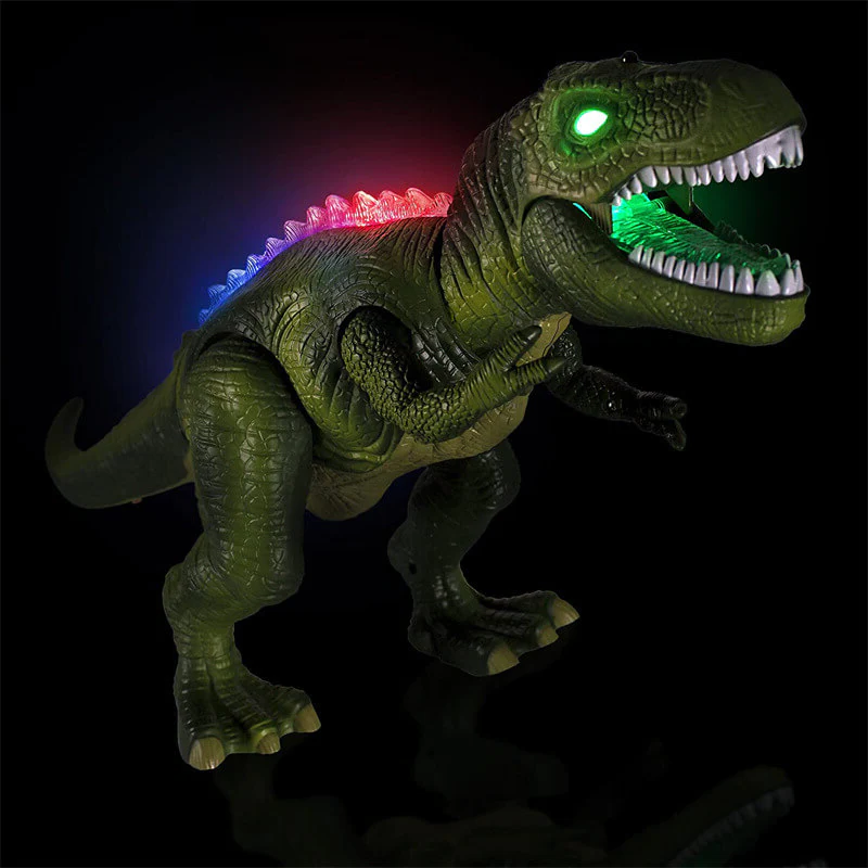 Moktan Sabai Remote Control T-Rex Dinosaur with Lights Sounds Walking RC Toy