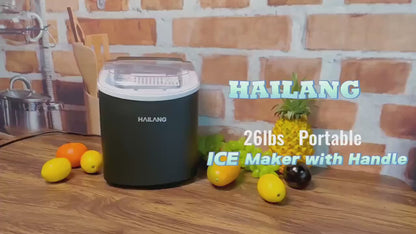 LBC 26lb Countertop Ice Maker with Auto-Clean for Home & Parties