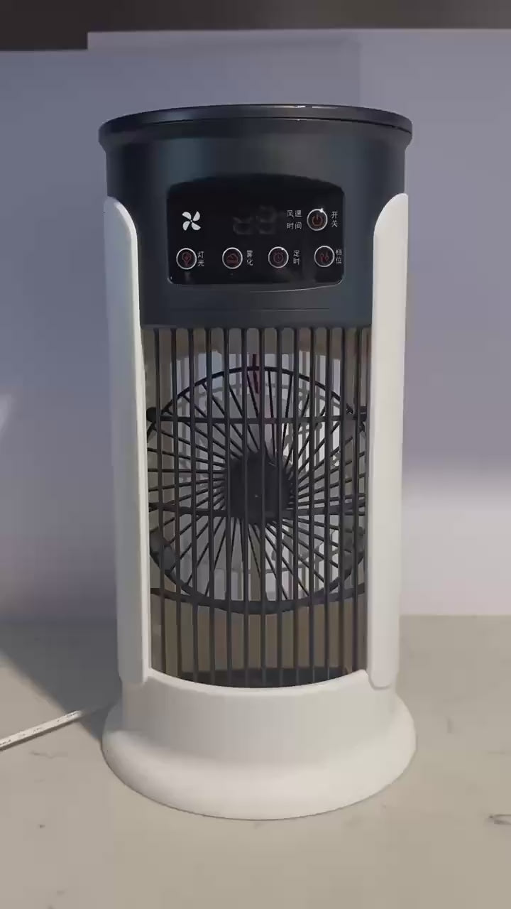 Load video: Portable Air Cooler Fan Personal Air Conditioner with Water Tank
