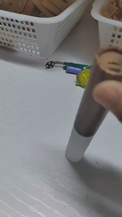 Rechargeable Motion Sensor Wall Sconce – Magnetic Wooden Night Light for Bedroom