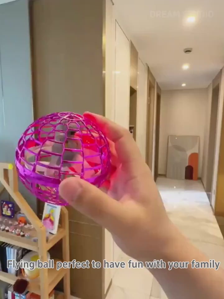 Load video: Flying Orb Boomerang Ball LED Motorized Hover Toy