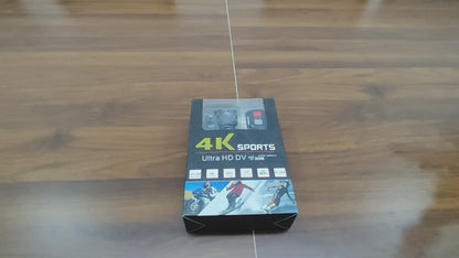 4K Action Camera with 32GB Card – WiFi, 170° Wide Lens, Remote, Helmet Mount