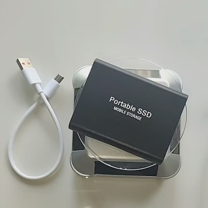 Load video: 2TB External SSD USB 3.1 &amp; USB-C Portable Solid State Drive