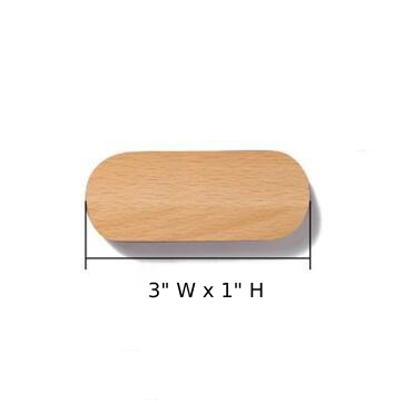 Moktan Sabai Wooden Magnetic Key Holder Wall Mount Adhesive Key Rack Organizer Small Beech Wood