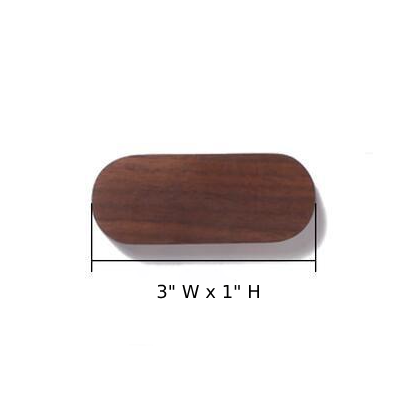 Moktan Sabai Wooden Magnetic Key Holder Wall Mount Adhesive Key Rack Organizer Small Black Walnut