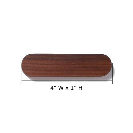 Moktan Sabai Wooden Magnetic Key Holder Wall Mount Adhesive Key Rack Organizer Medium Black Walnut