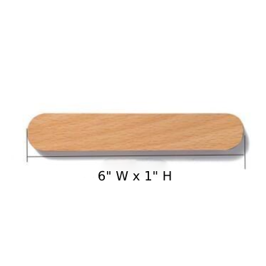 Moktan Sabai Wooden Magnetic Key Holder Wall Mount Adhesive Key Rack Organizer Large Beech Wood