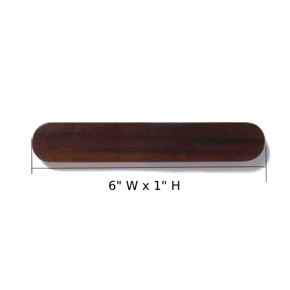 Moktan Sabai Wooden Magnetic Key Holder Wall Mount Adhesive Key Rack Organizer Large Black Walnut