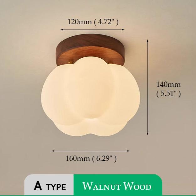 Moktan Sabai Pumpkin Flush Mount Ceiling Light Modern Round LED Ceiling Lamp
