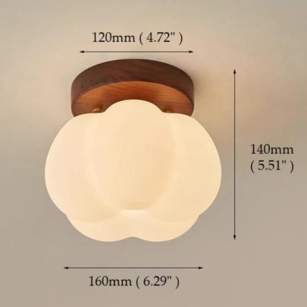 Moktan Sabai Pumpkin Flush Mount Ceiling Light Modern Round LED Ceiling Lamp