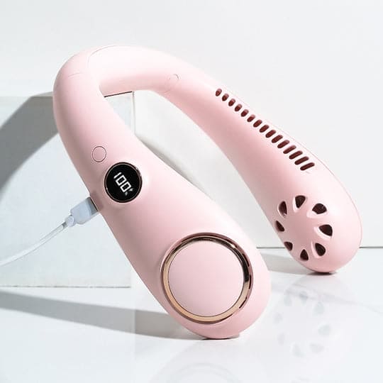 Moktan Sabai Portable Neck Fan | Bladeless Design with Rechargeable Battery | Lightweight Cooling Solution for Instant Comfort