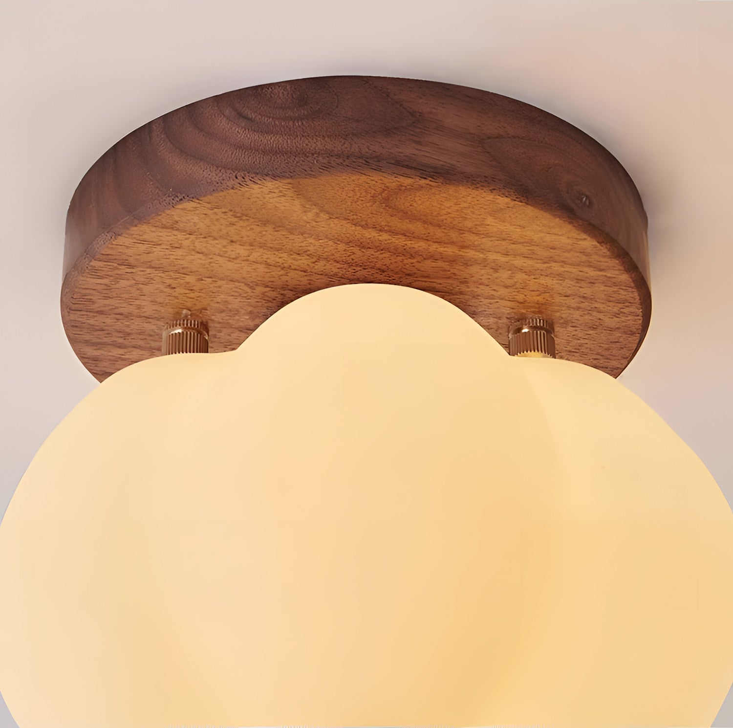 Moktan Sabai Pumpkin Flush Mount Ceiling Light Modern Round LED Ceiling Lamp