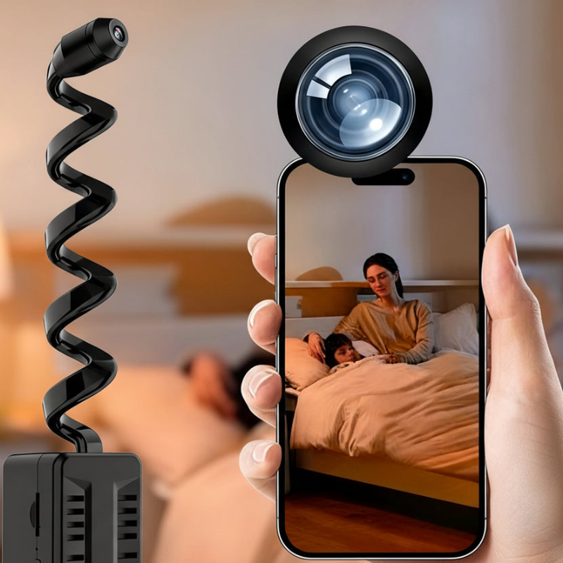 Moktan Sabai Mini WiFi 1080P Security Camera Adjustable Lens Remote Monitoring Home IP Cam