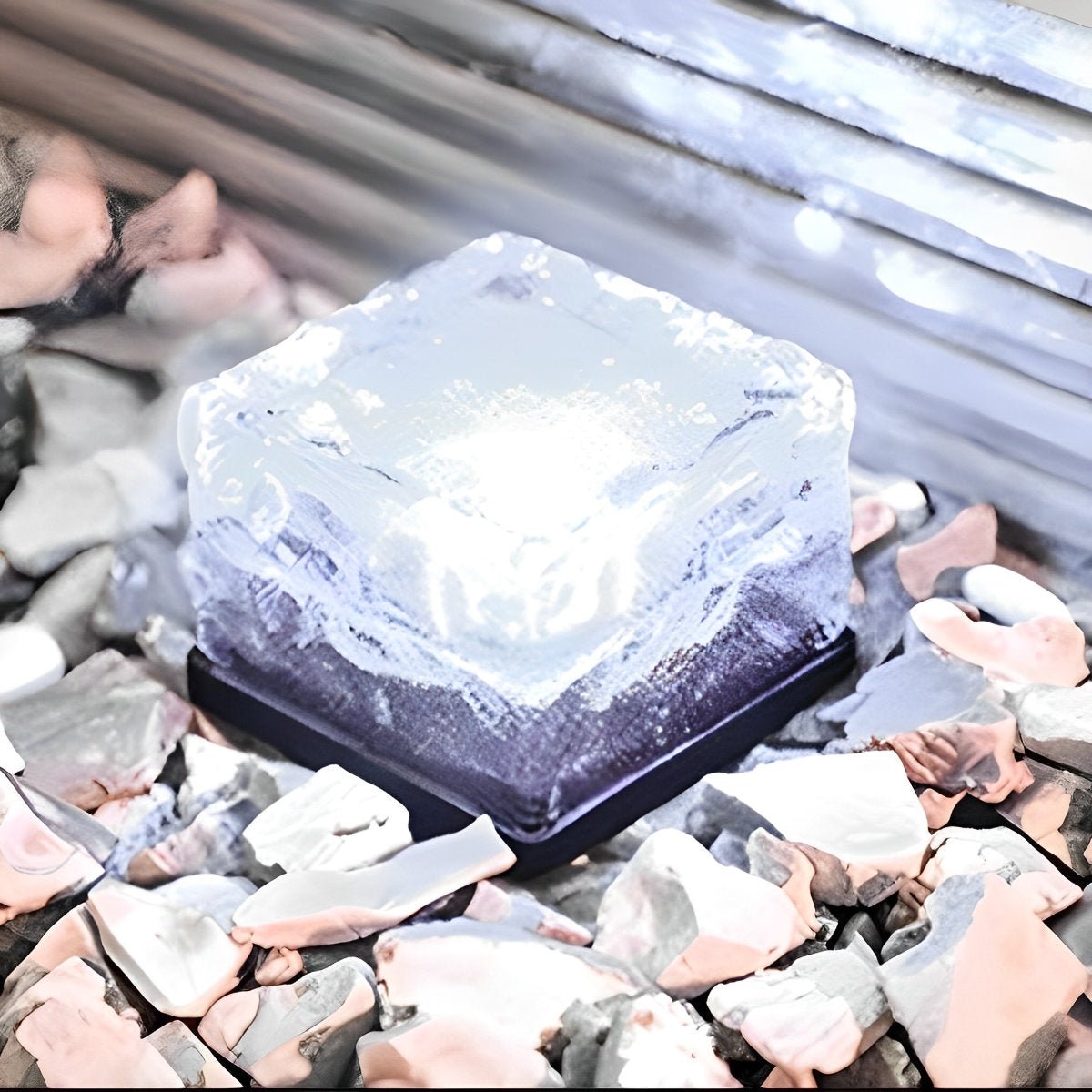 Moktan Sabai Solar Ice Brick LED Garden Light Waterproof Outdoor Path Light