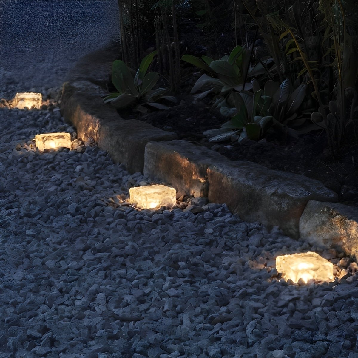 Moktan Sabai Solar Ice Brick LED Garden Light Waterproof Outdoor Path Light