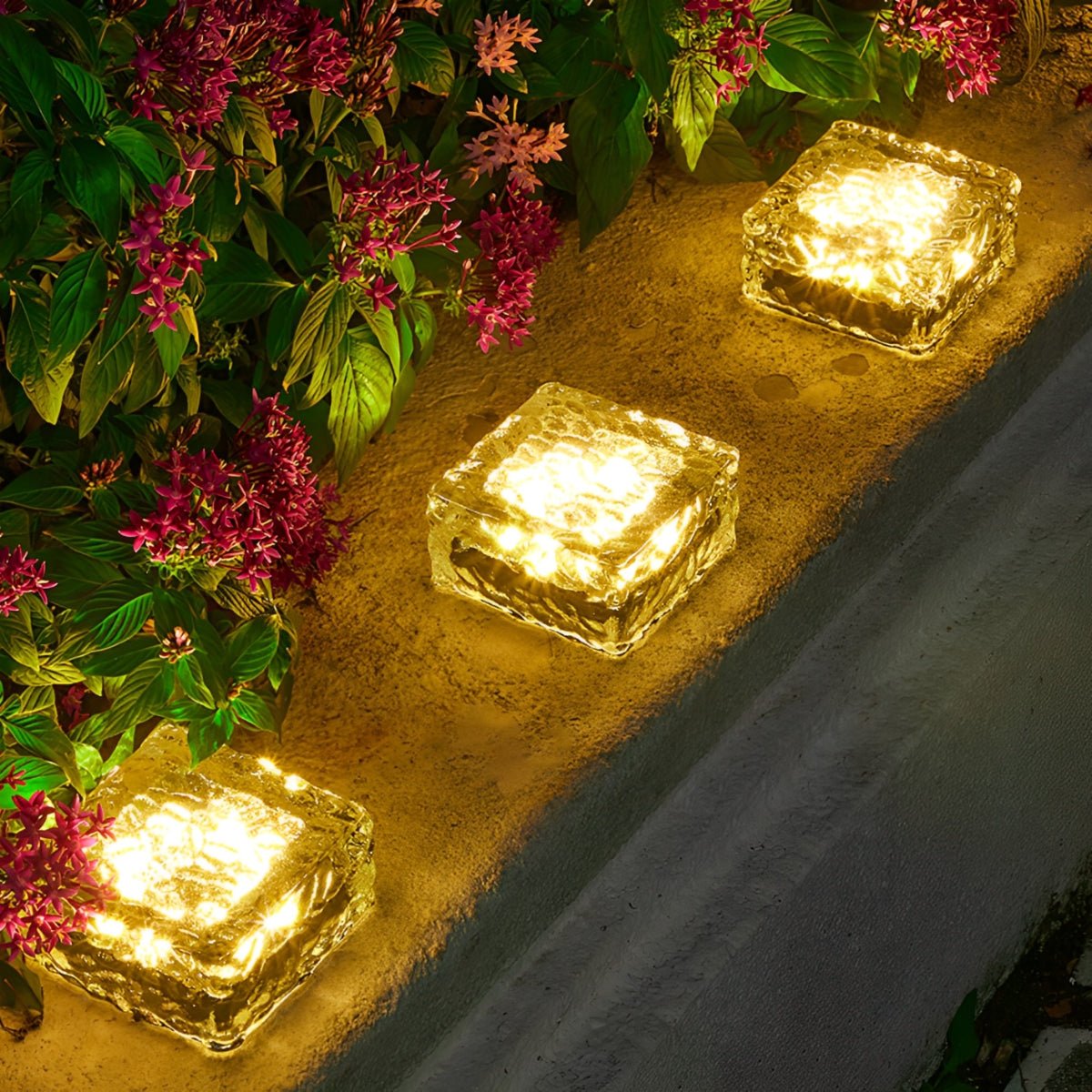 Moktan Sabai Solar Ice Brick LED Garden Light Waterproof Outdoor Path Light