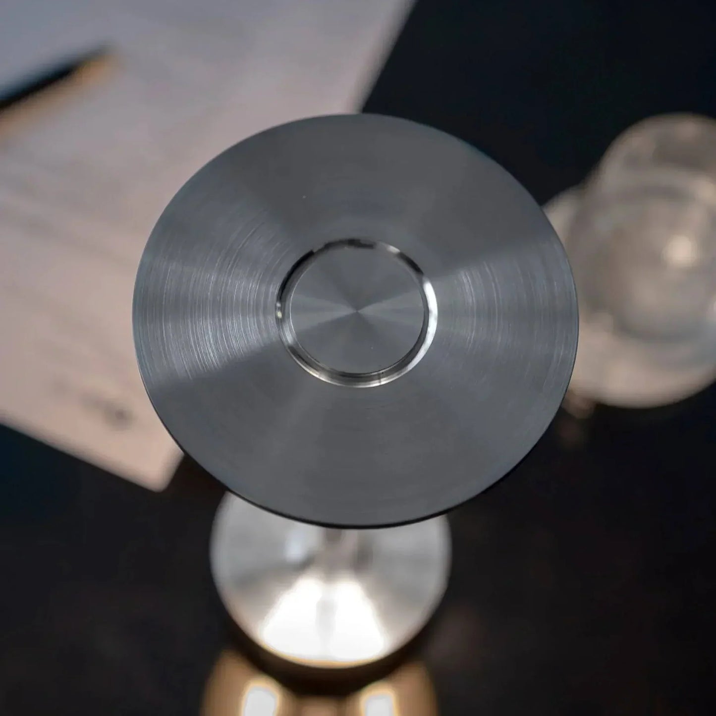 Modern Brass Cone LED Rechargeable Table Lamp Cordless USB-C