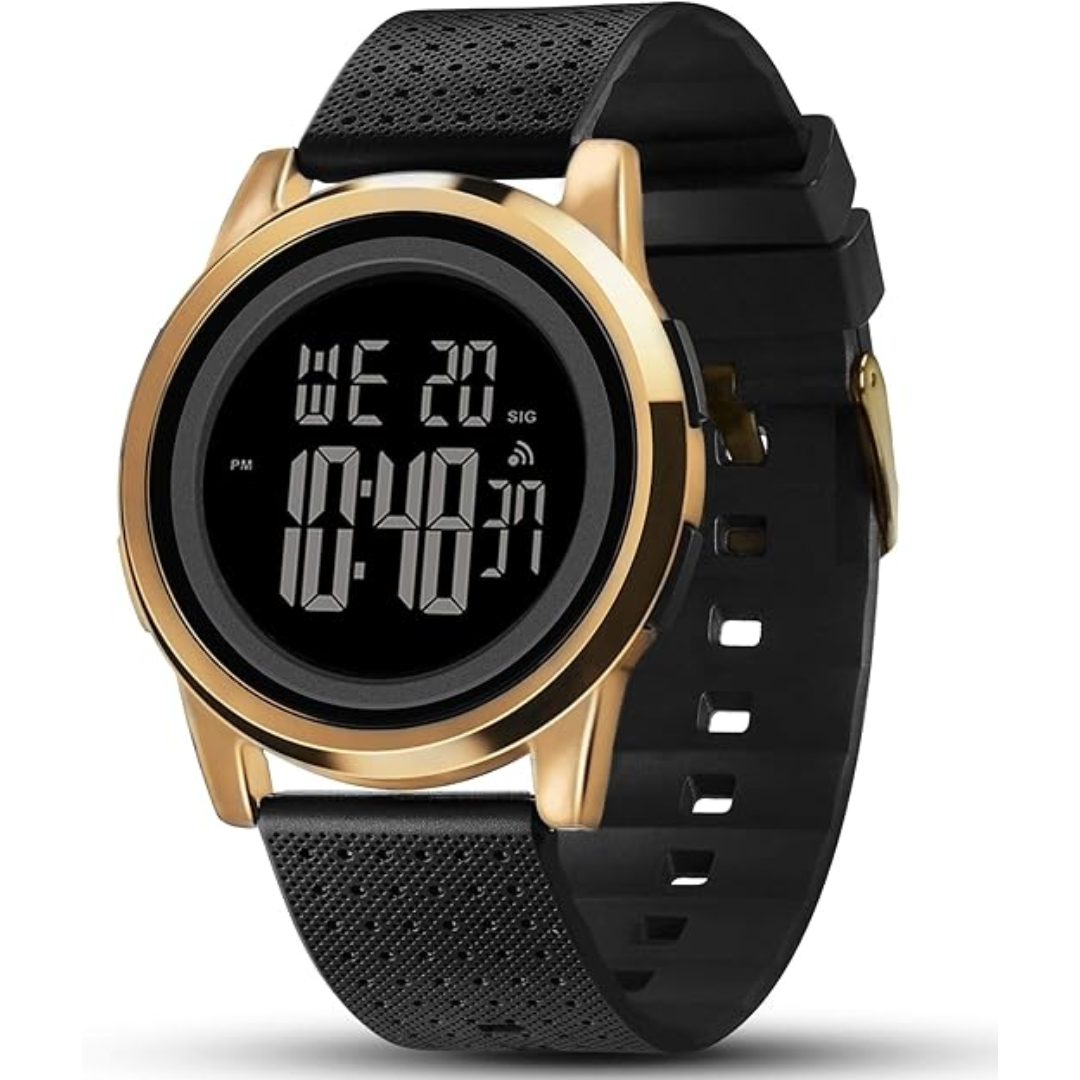 Moktan Sabai Ultra-Slim Digital Sports Watch 50M Waterproof Stainless Steel
