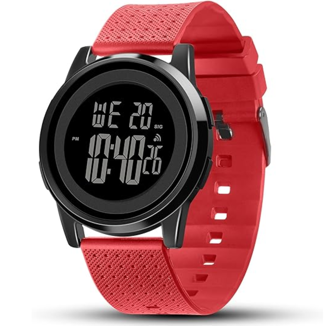 Moktan Sabai Ultra-Slim Digital Sports Watch 50M Waterproof Stainless Steel