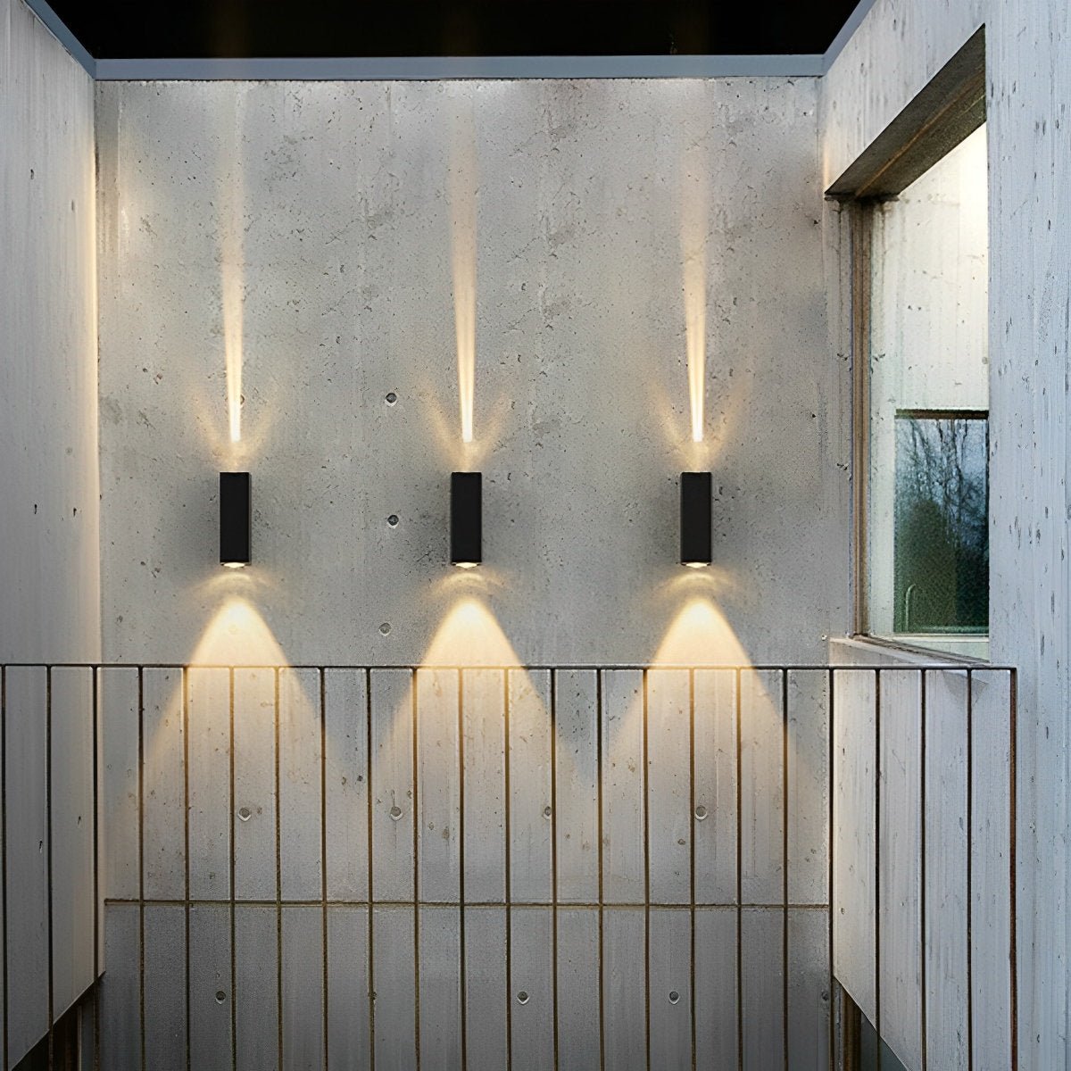 Moktan Sabai Modern LED Up Down Wall Light IP65 Waterproof Aluminum Sconce