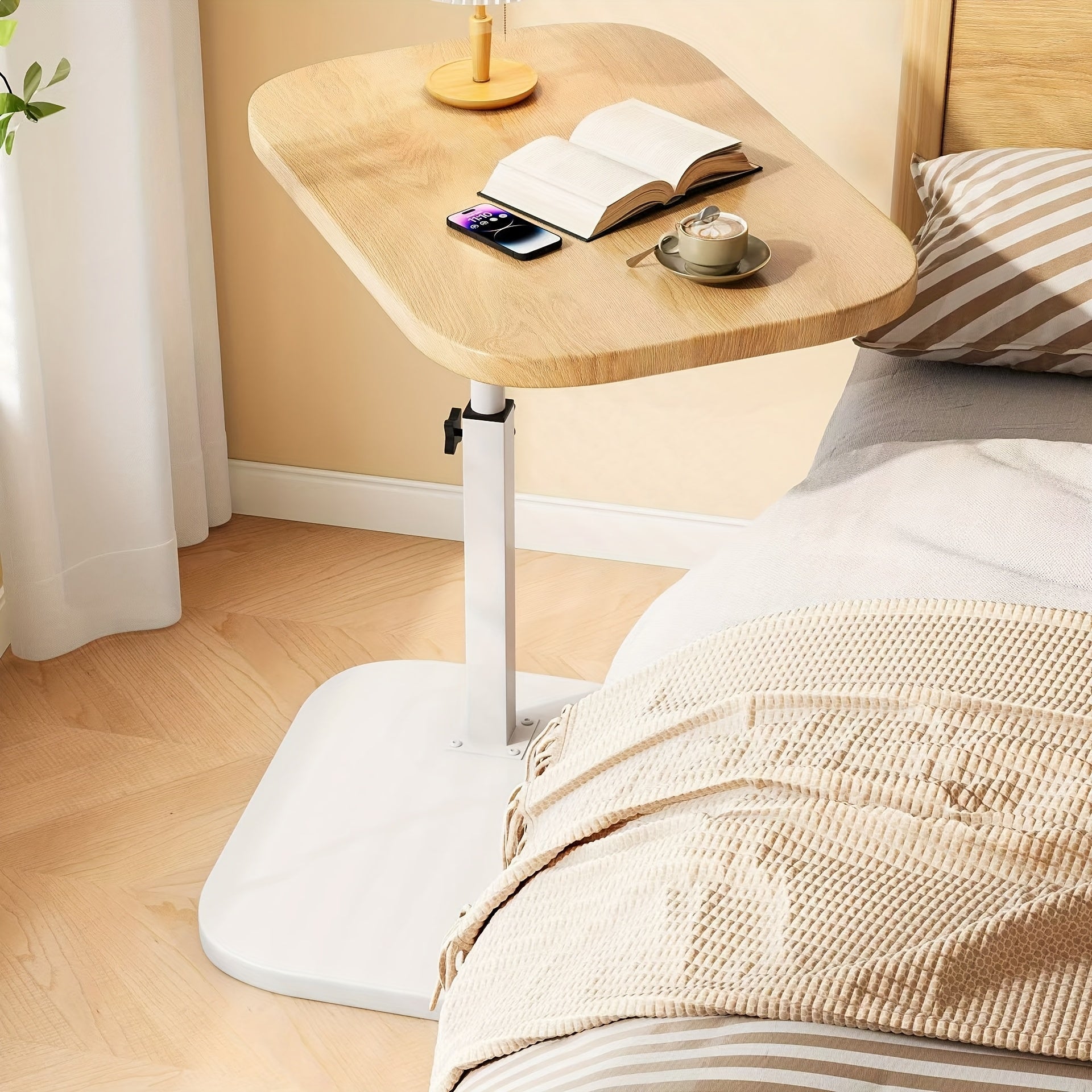 Moktan Sabai Adjustable Side Lift Table Wood