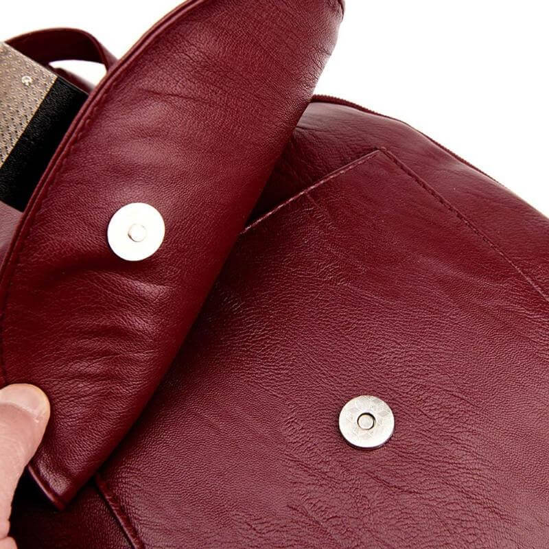 Moktan Sabai Genuine Leather Backpack for Women Water Resistant Anti Theft Travel Bag