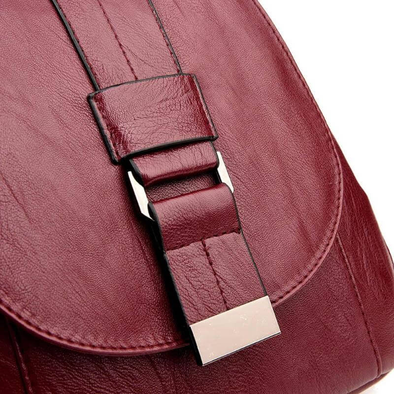 Moktan Sabai Genuine Leather Backpack for Women Water Resistant Anti Theft Travel Bag
