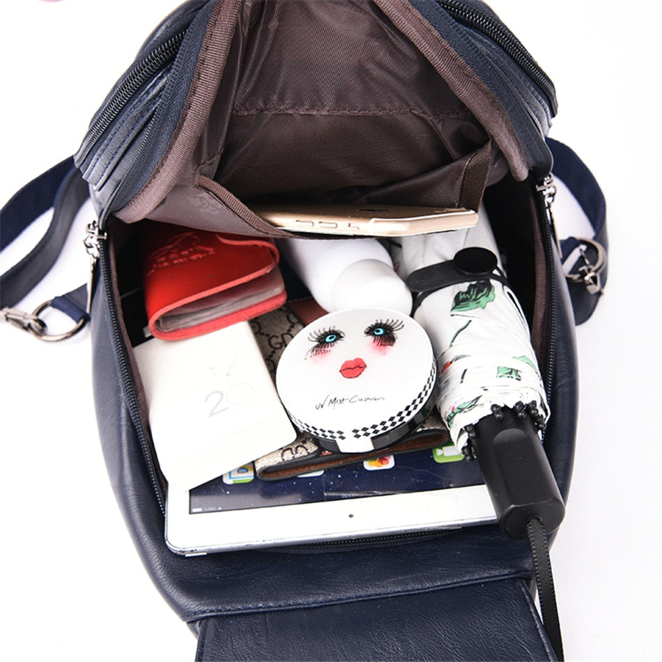 Moktan Sabai Genuine Leather Backpack for Women Water Resistant Anti Theft Travel Bag