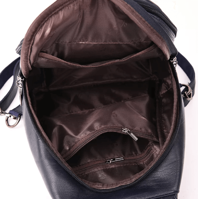 Moktan Sabai Genuine Leather Backpack for Women Water Resistant Anti Theft Travel Bag