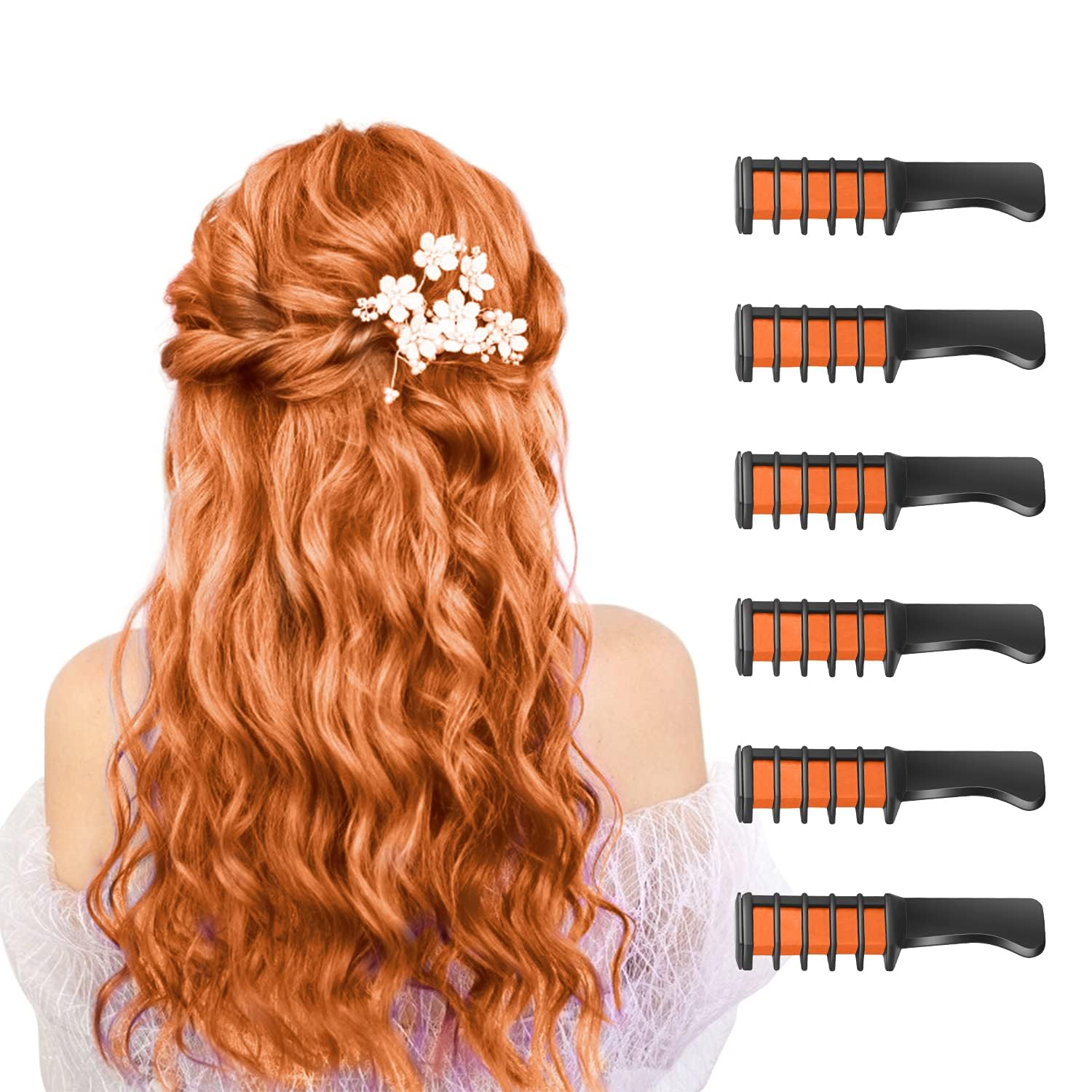 Moktan Sabai Washable Hair Chalk Comb for Kids Temporary Color Hair Dye Tool