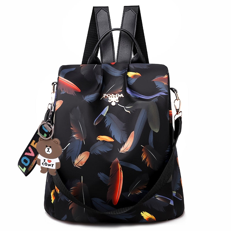 Moktan Sabai Water Resistant Anti Theft Backpack Oxford Travel Daypack 30cm