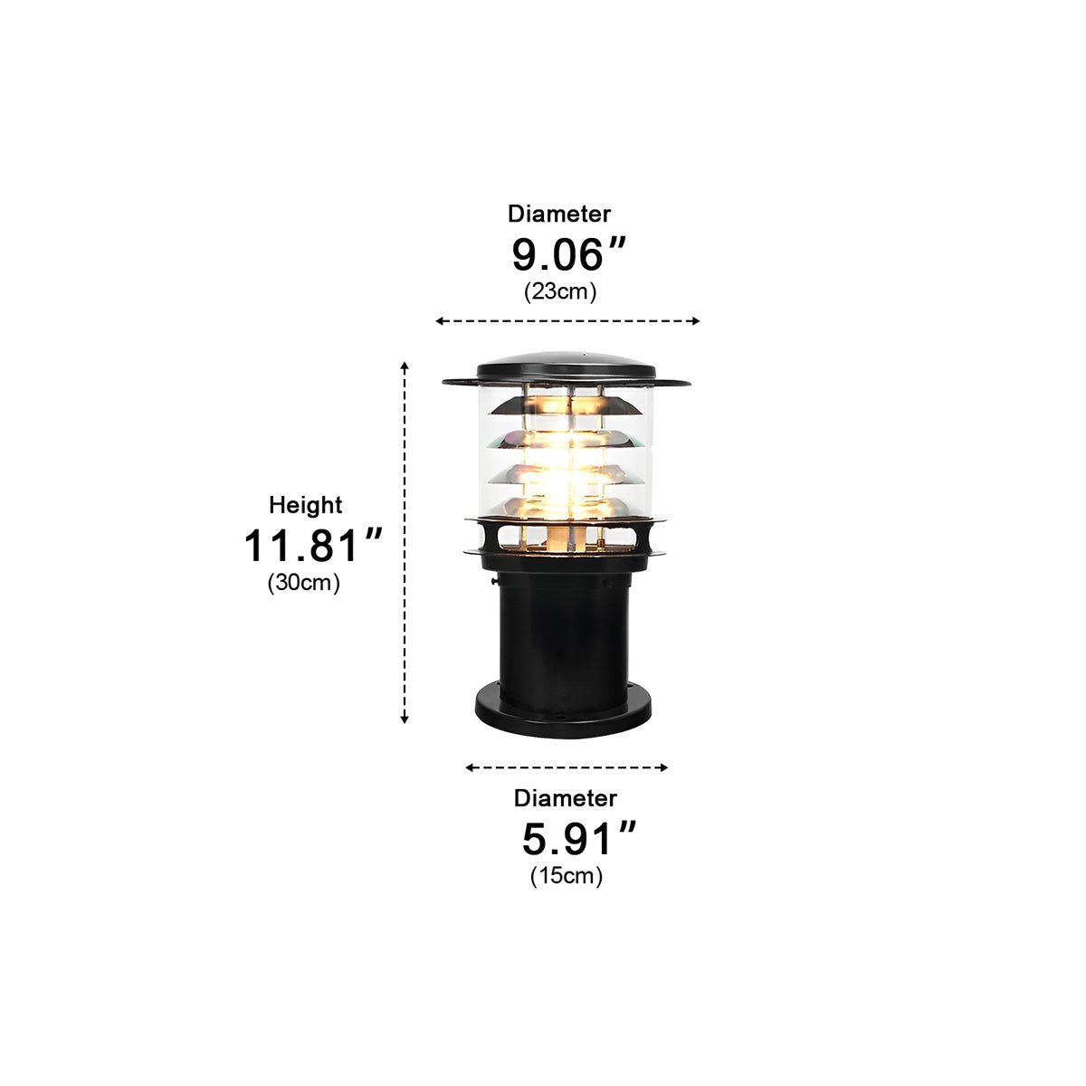 Moktan Sabai Modern LED Outdoor Lawn Lamp Post IP65 Waterproof Garden Light