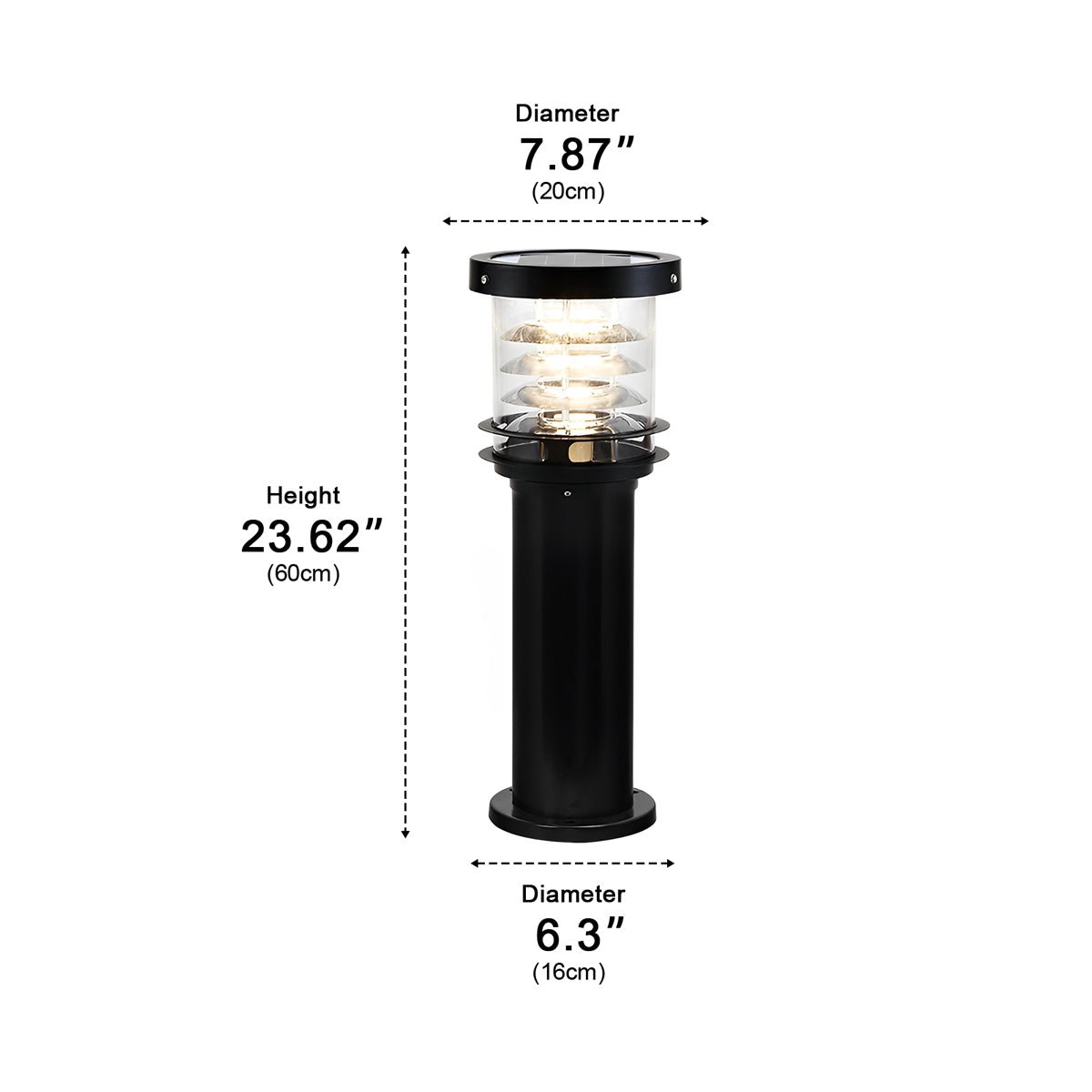 Moktan Sabai Modern LED Outdoor Lawn Lamp Post IP65 Waterproof Garden Light