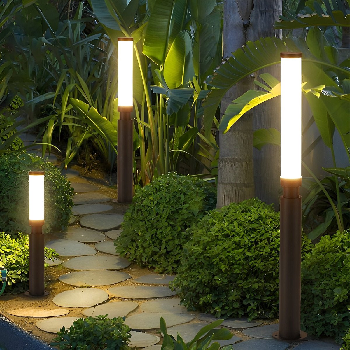 Moktan Sabai Modern LED Outdoor Post Light IP55 Aluminum Pillar Lawn Lamp