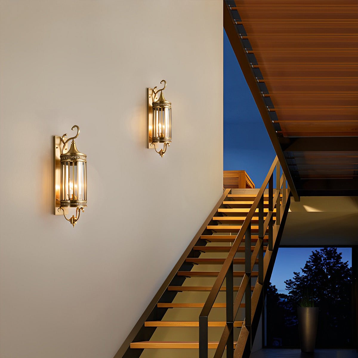 Moktan Sabai Vintage Outdoor Wall Sconce LED IP65 Waterproof Porch Light