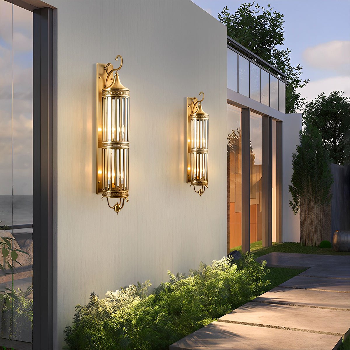Moktan Sabai Vintage Outdoor Wall Sconce LED IP65 Waterproof Porch Light