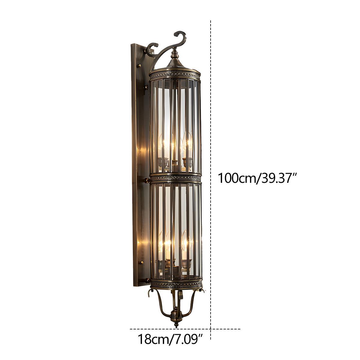 Moktan Sabai Vintage Outdoor Wall Sconce LED IP65 Waterproof Porch Light