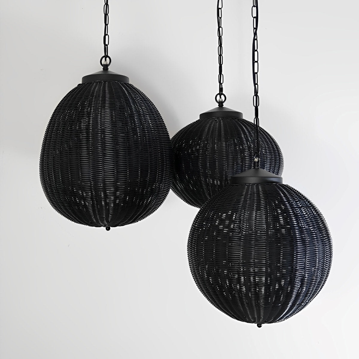 Moktan Sabai Retro Rattan Outdoor Pendant Light