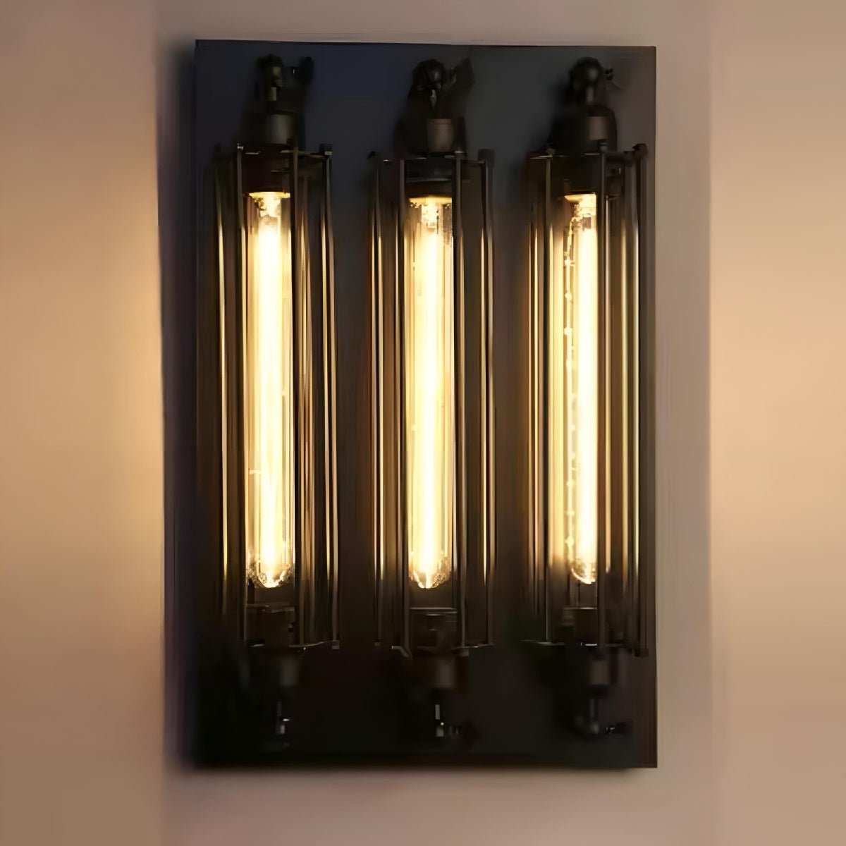 Moktan Sabai Vintage Industrial LED Wall Sconce Iron Glass Indoor Light