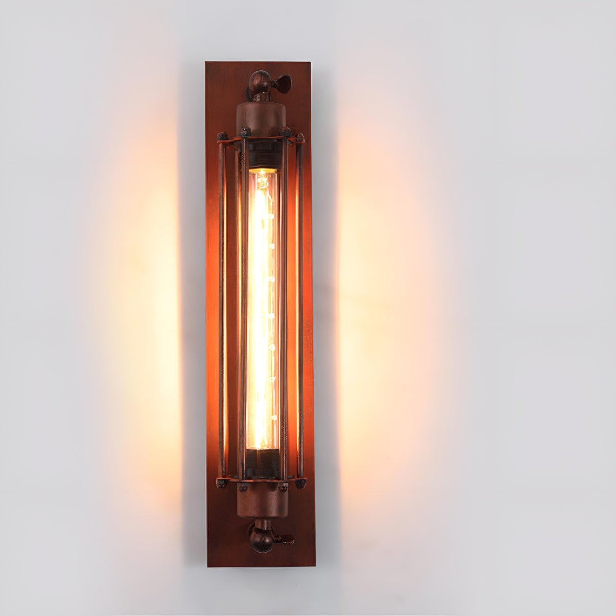 Moktan Sabai Vintage Industrial LED Wall Sconce Iron Glass Indoor Light