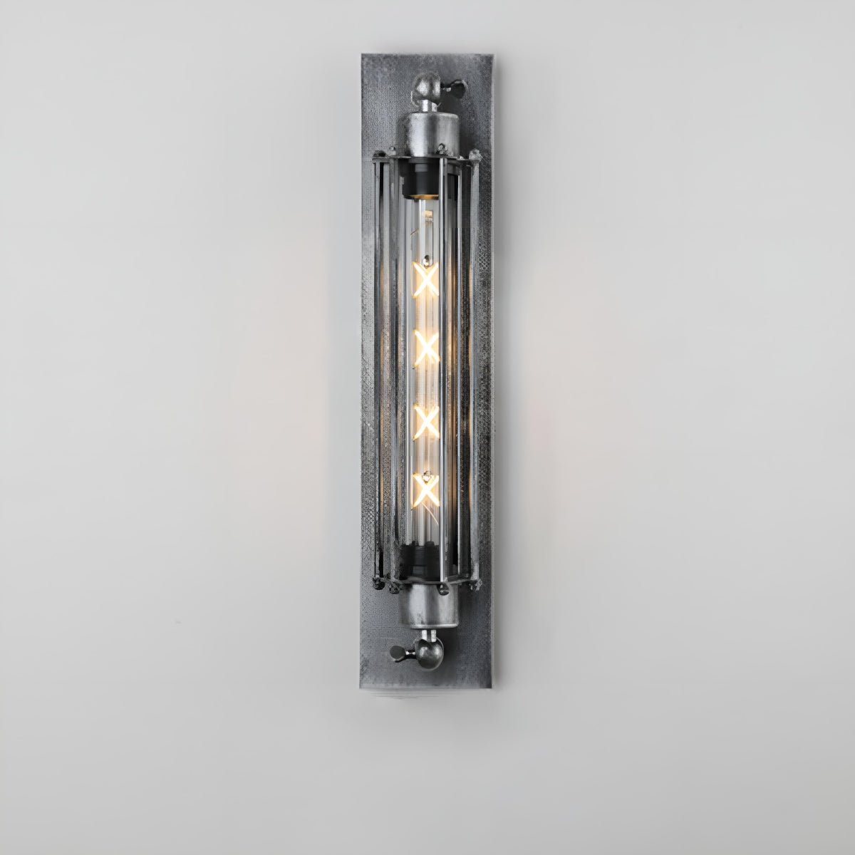 Moktan Sabai Vintage Industrial LED Wall Sconce Iron Glass Indoor Light