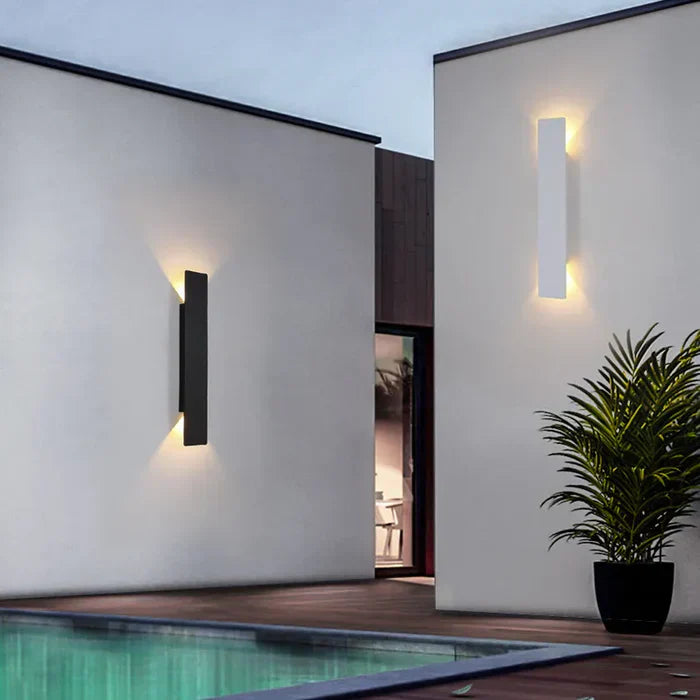 Moktan Sabai Modern Outdoor Wall Light IP65 Aluminum Up Down LED Sconce 2W 6W 18W