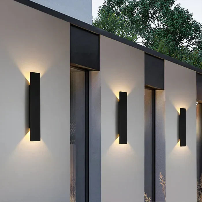 Moktan Sabai Modern Outdoor Wall Light IP65 Aluminum Up Down LED Sconce 2W 6W 18W
